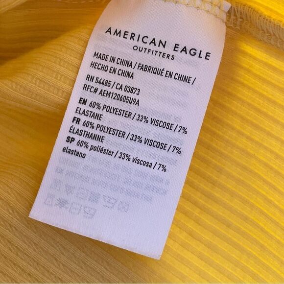 Lot of American Eagle Outfitters - Raw Hem Jean Shorts Halter Tank & Peasant Top - Picture 14 of 16